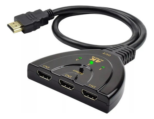 Switch Hdmi - 3 Entradas 1 Salida Full Hd 1080p 0