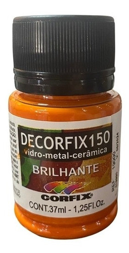 Tinta Decorfix 150 Brilhante 37ml 431 Laranja Agata 0