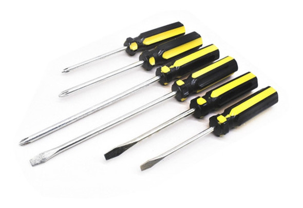 Destornillador 6pz Amarillo/negro Stander Lh-423 0 Destornillador 6pz Amarillo/negro Stander Lh-423 0