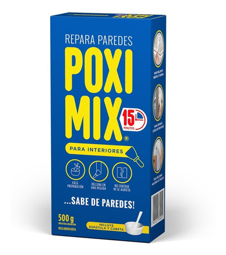 Poximix Interior - Repara Fisuras Grietas 500g 0