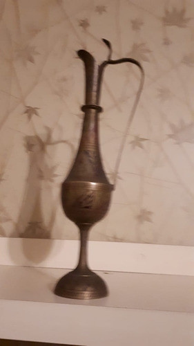 Jarra Jofaina Hindú De Bronce 0