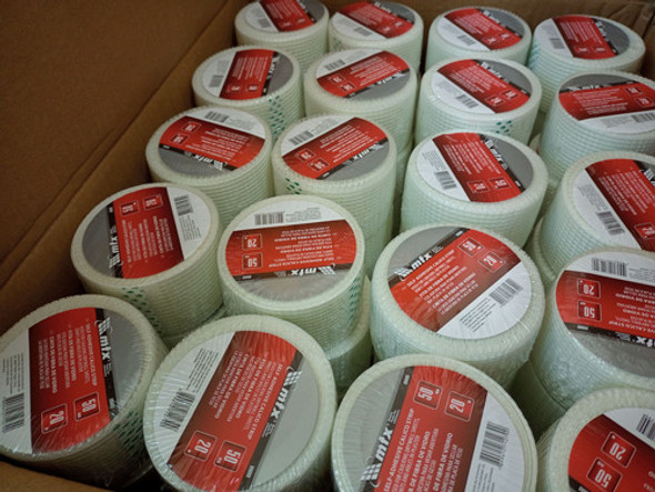 50 Fita Adesiva Telada Drywall Fibra De Vidro Parede Mtx 1