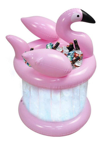 Hielera Conservadora Flotante Para Piscina Flamengo Moda 0