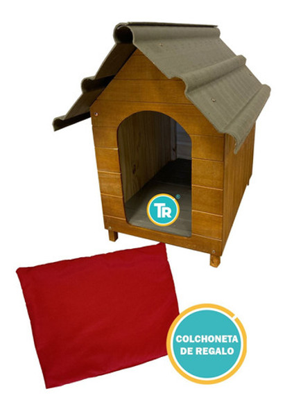 Casilla Madera Perro Grande De 60-80 Kg - Talle 5 + E Gratis 1