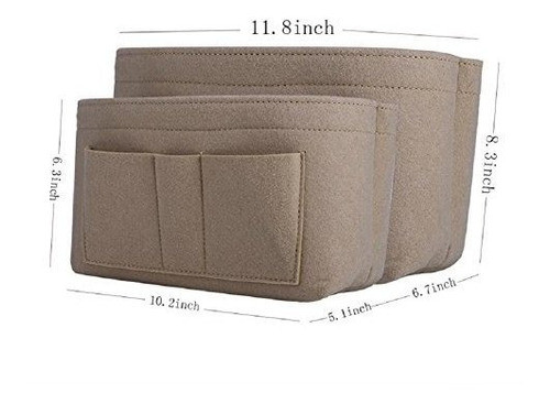 Bolso Del Organizador Del Bolso Del Parte Movible Del Fieltr 1