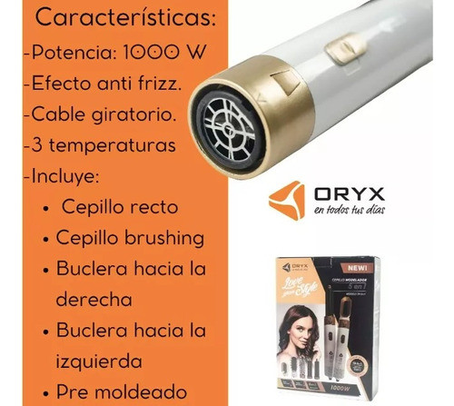 Set Cepillo Modelador 5 En 1 Secador Efecto Anti Estatico 1