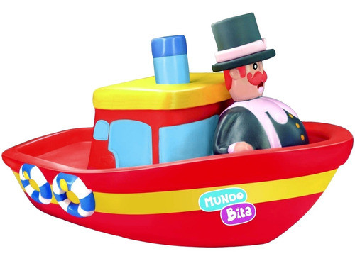 Mundo Bita Barco Em Vinil Macio Para Banho Do Bebê 0