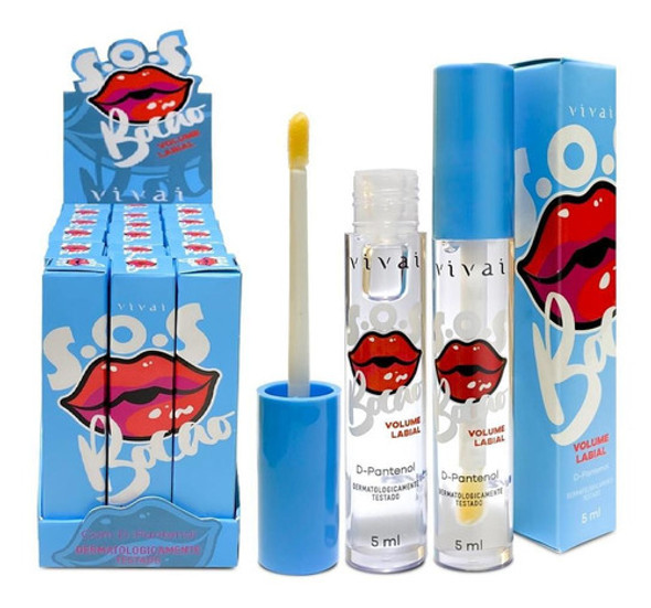 Box C/24 - Gloss Volume Labial Sos Bocão - Vivai 01 0
