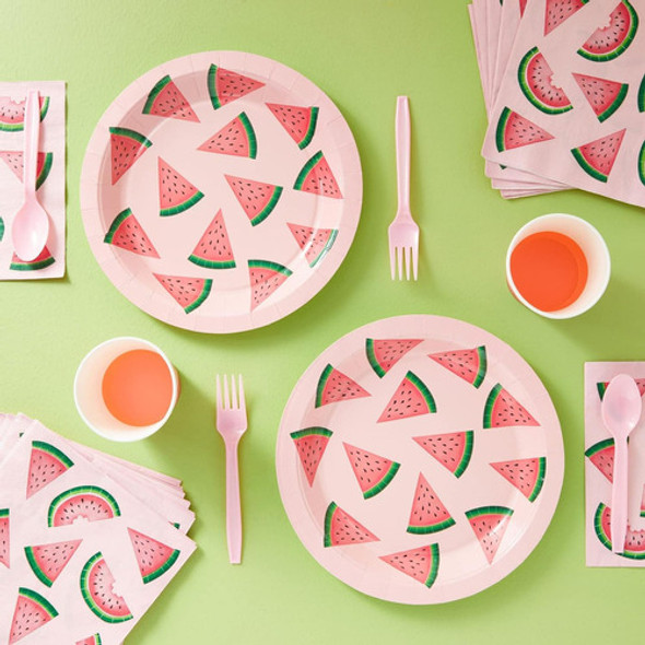 Suministros Fiestas De Sandía, Platos De Papel De 9 Pu... 1 Suministros Fiestas De Sandía, Platos De Papel De 9 Pu... 1