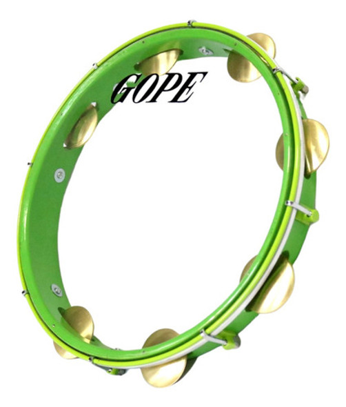 Pandeiro Gope Super Leve 12 Pol. Verde Store Pele Cristal 1