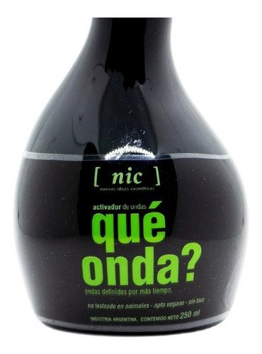 Nic Que Onda Crema Peinar Activador De Rulos Vegano X 250ml 0
