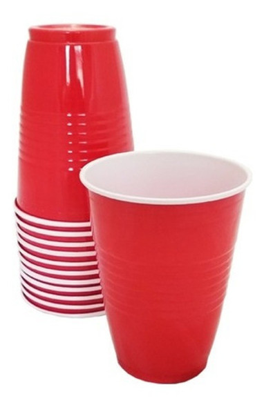 Vasos X 25 U - Descartable  300 Ml- Rojo - Universo Mágico 0