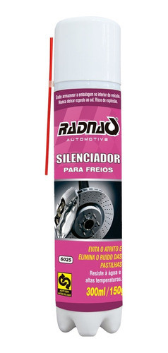 Silenciador De Freio Anti Chio Elimina Chiado 300ml - Radnaq 0