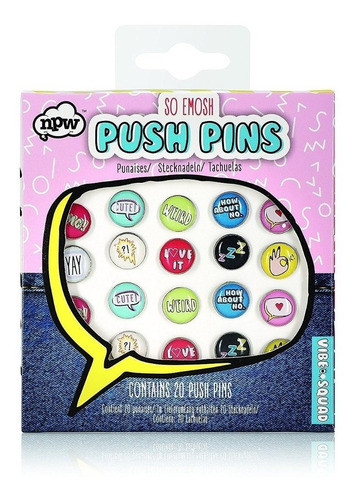 Npw Usa Vibe Squad Push Pins Pack Of 20 (npw52985) 1