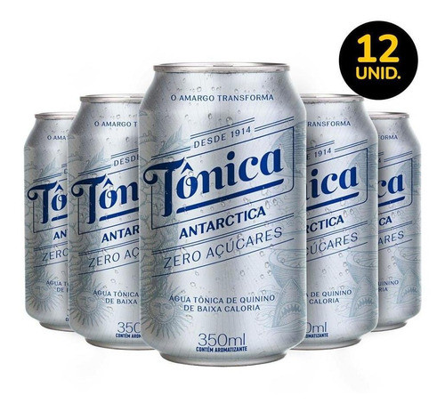 Água Tônica Antarctica Diet Lata 350ml Com 12 Unidades 0