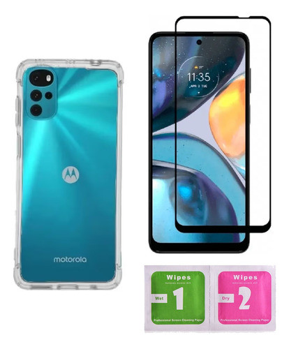 Capa Capinha Anti Impacto + Pelicula 3d P/ Motorola Moto G22 0