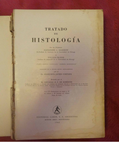Tratado De Histologia De Alexander Maximow Y William Bloom 1