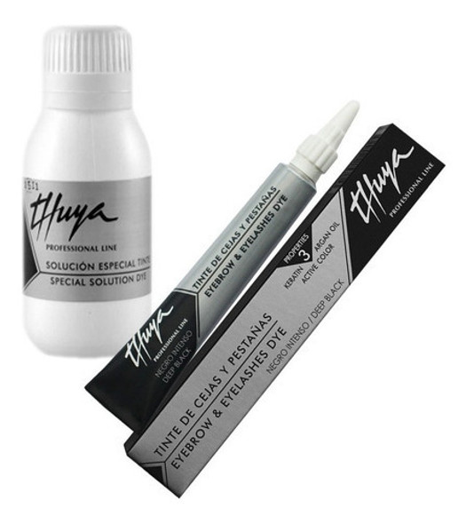 Kit De Tintura Cejas Y Pestañas Tinte Thuya Profesional 0