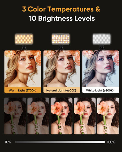 Luz Led Para Selfie, Luz De Llenado De Telefono Portatil Con 1