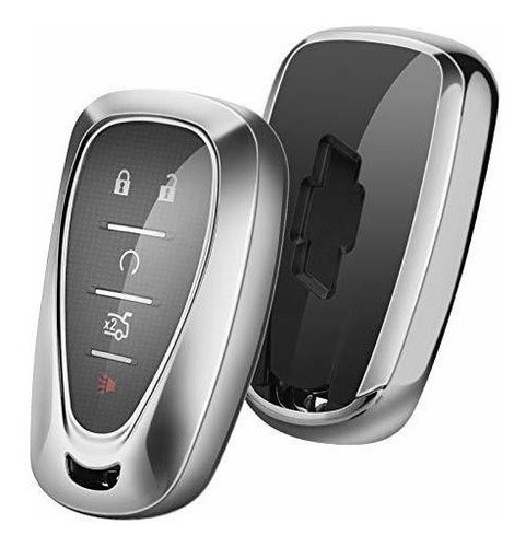 Funda De Control Para Chevrolet Cruze Sonic Y Mas- Tpu Plata 0