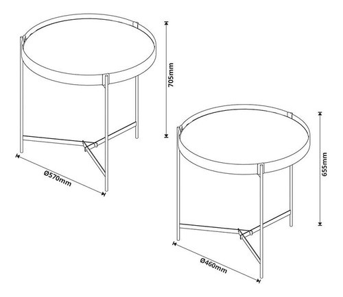 Kit Mesa Lateral Aqua Nature Cobre - Imcal 1