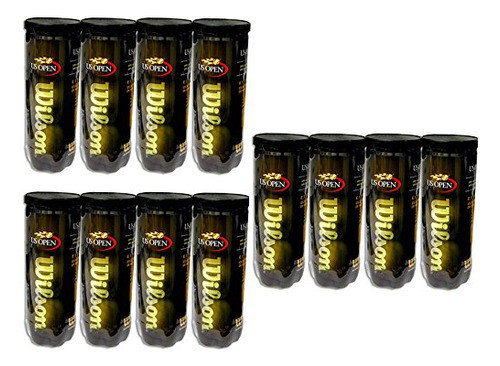 12 Latas De Pelotas De Tenis Wilson Us Open Extra Duty 0