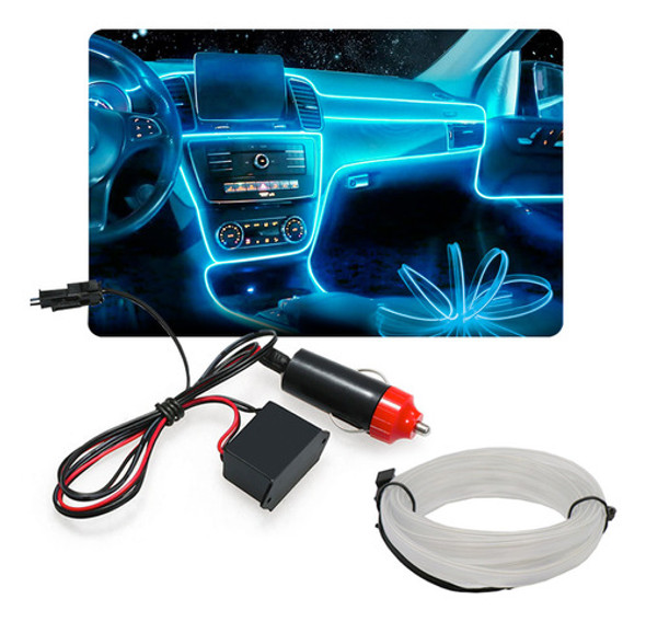 Fita Led Painel Sportage 2010 Luz Interna 5m Azul Bebê 0