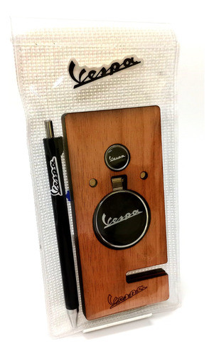 Vespa Soporte Celular Y Llavero 1