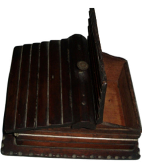 Antigua Yerbera Costurero Caja Madera Coleccion 0