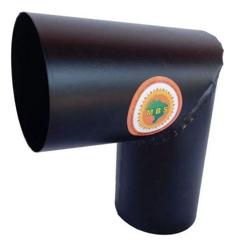 Joelho Para Tubo De Chaminé Preto Diâmetro 10cm 0