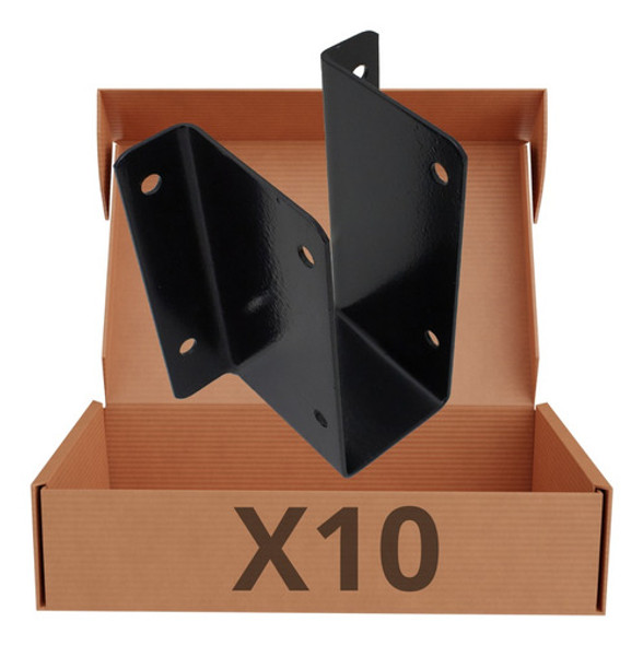 Soporte De Chapa Para Tirante De Madera 2x4 Vigas Techo X 10 0