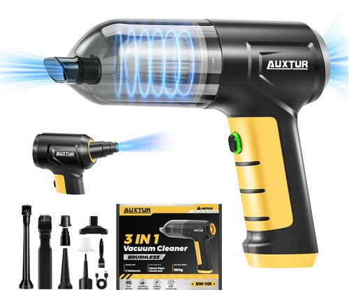 Aspiradora Portátil De Mano 3 En 1 Auto Y Hogar 0