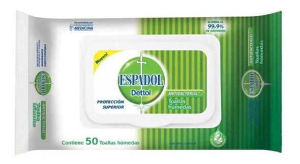 Toallas Húmedas Antibacterial  X50un Espadol 0 Toallas Húmedas Antibacterial  X50un Espadol 0