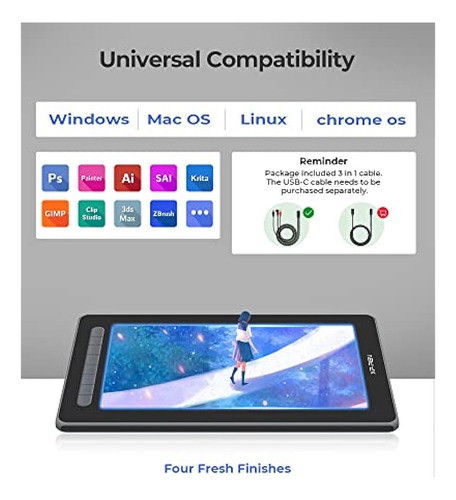 Xp-pen Artist12 Segunda Tableta De Dibujo Con Pantalla Table 1