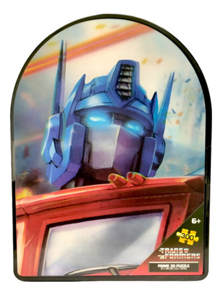 Puzzle Rompecabezas En Lata 3d Optimus Prime 300 Piezas 0