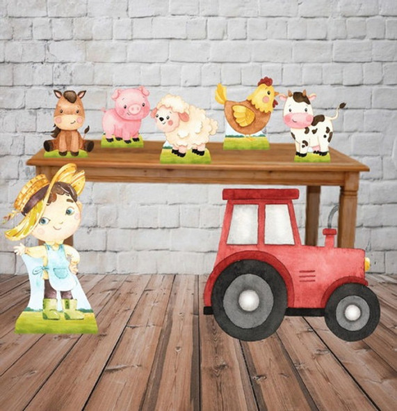 Kit Displays  Fazendinha Aquarela  Menino- Decoração 0