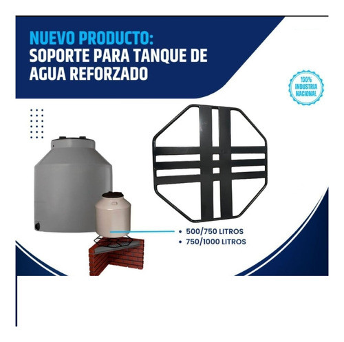 Soporte Base Para Tanque De Agua Reforzado 500 A750 Litros 1