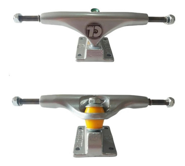 Truck Skate City Line 139mm Todo Prata 0 Truck Skate City Line 139mm Todo Prata 0