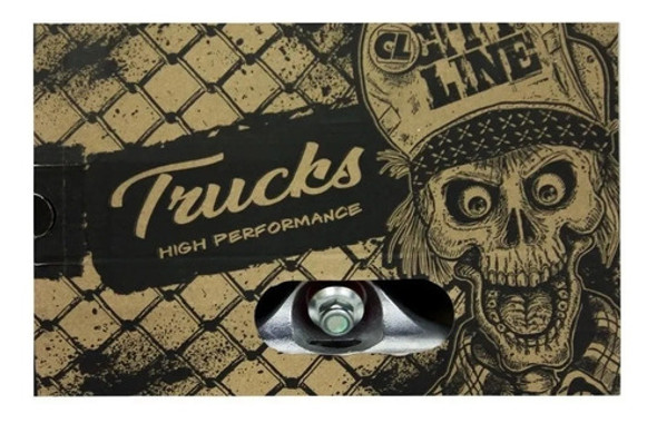 Truck Skate City Line 139mm Todo Prata 1 Truck Skate City Line 139mm Todo Prata 1