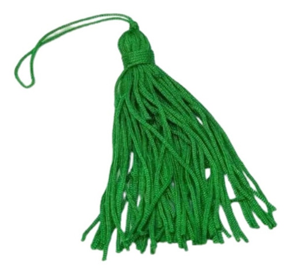 50 Franjas Pingente Verde Tassel Seda 0