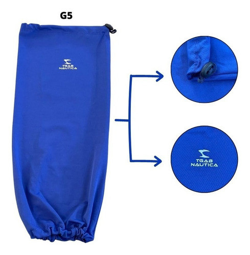 Capa De Proteção Barco Para Defensa - G5 - Azul Mar Praia 1