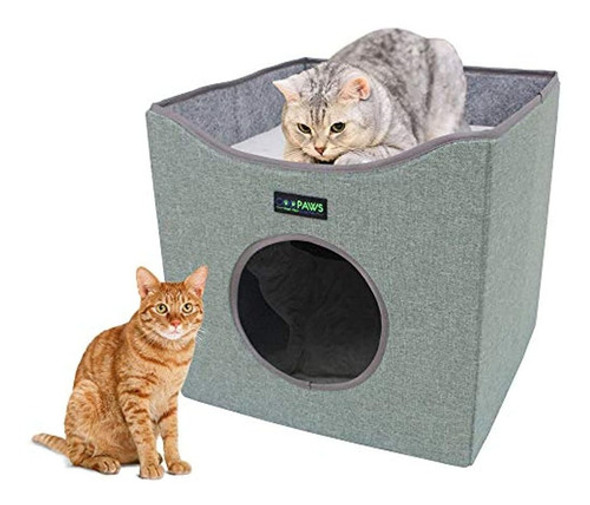 Condominio Plegable Para Gatos Jespet, Casa Cubo Para Gatos 0 Condominio Plegable Para Gatos Jespet, Casa Cubo Para Gatos 0