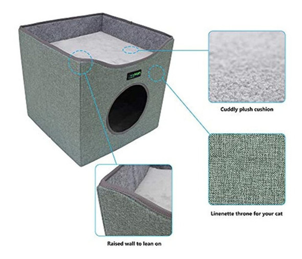 Condominio Plegable Para Gatos Jespet, Casa Cubo Para Gatos 1 Condominio Plegable Para Gatos Jespet, Casa Cubo Para Gatos 1