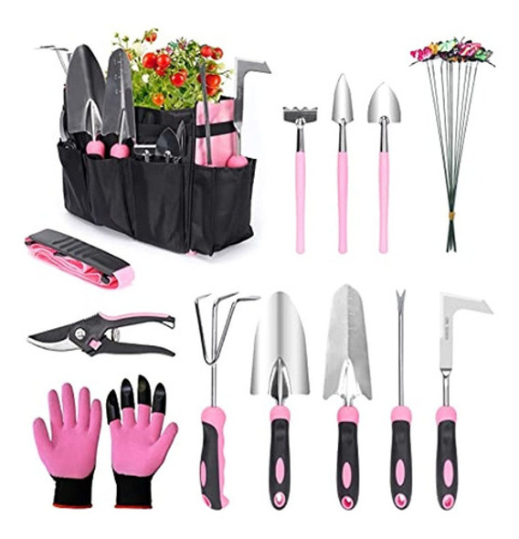 Juego De Herramientas De Jardín, 21 Piezas De Acero Inoxidab 0 Juego De Herramientas De Jardín, 21 Piezas De Acero Inoxidab 0