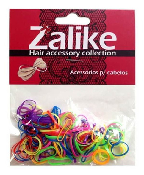 Zalike Color Elástico Silicone Pequeno Cores Sortidas C/100 0