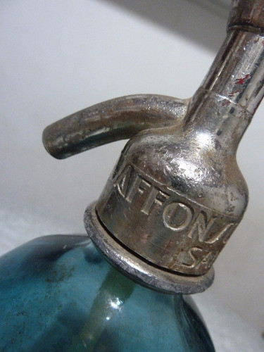 Sifón Azul Soda La Glacial Alfonso Y Cía San Nicolás 1