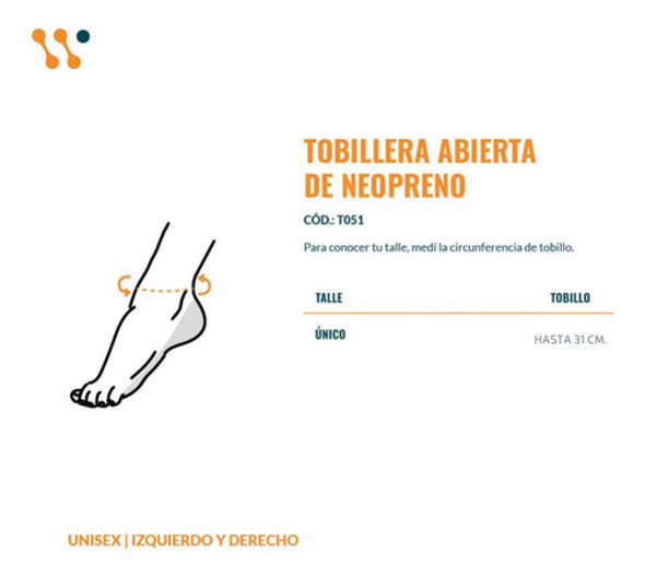 Tobillera Neopreno Ajustable Deportiva Esguince Regulable 1