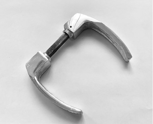 Manija Pestillode Aluminio 8mm Para Puertas  , Pase Grueso 0