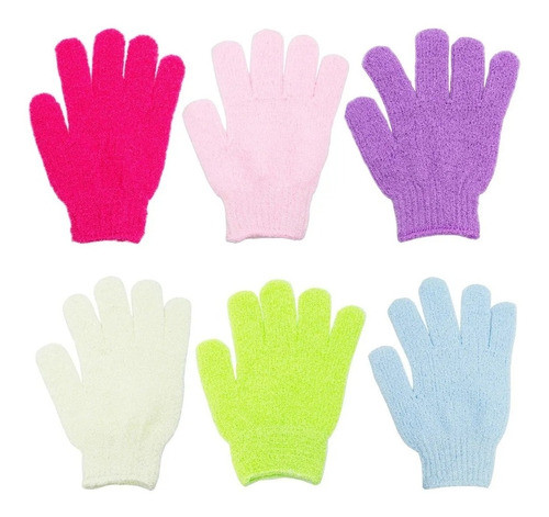 Guante Exfoliante Manopla Cuerpo Baño Ducha Spa X6 0