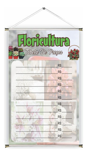 Banner Pronto Floricultura Ref 212 - 45x70 Cm (arte Pronta) 0